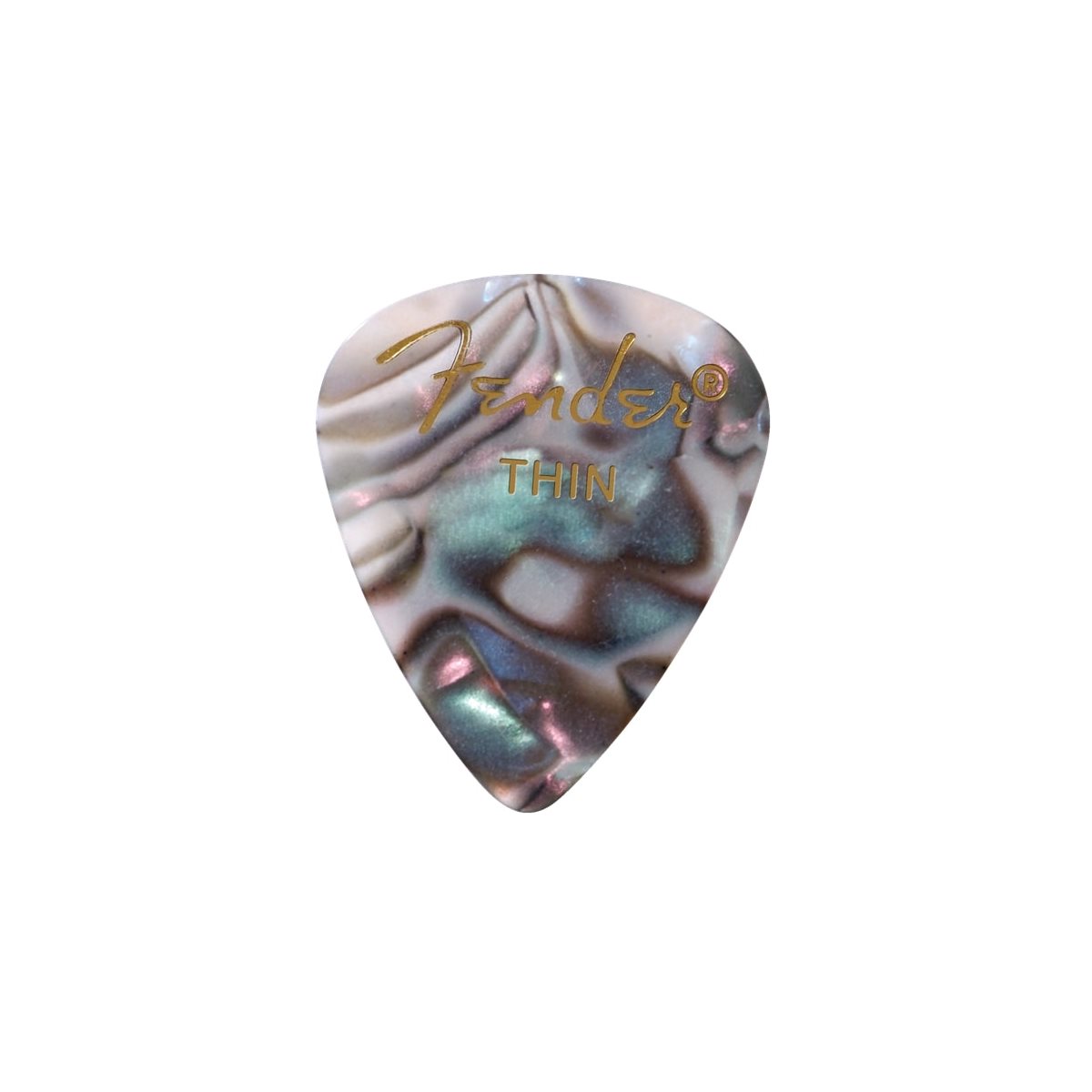 FENDER - THIN CELLULOID PICKS - ABALONE - 12 PICKS PACK